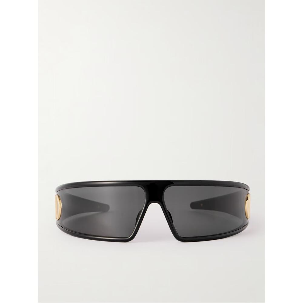 New Dior VeryDior M1U 10A0 Black Shield Sunglasses with Gold Accent Authentic - Picture 10 of 11